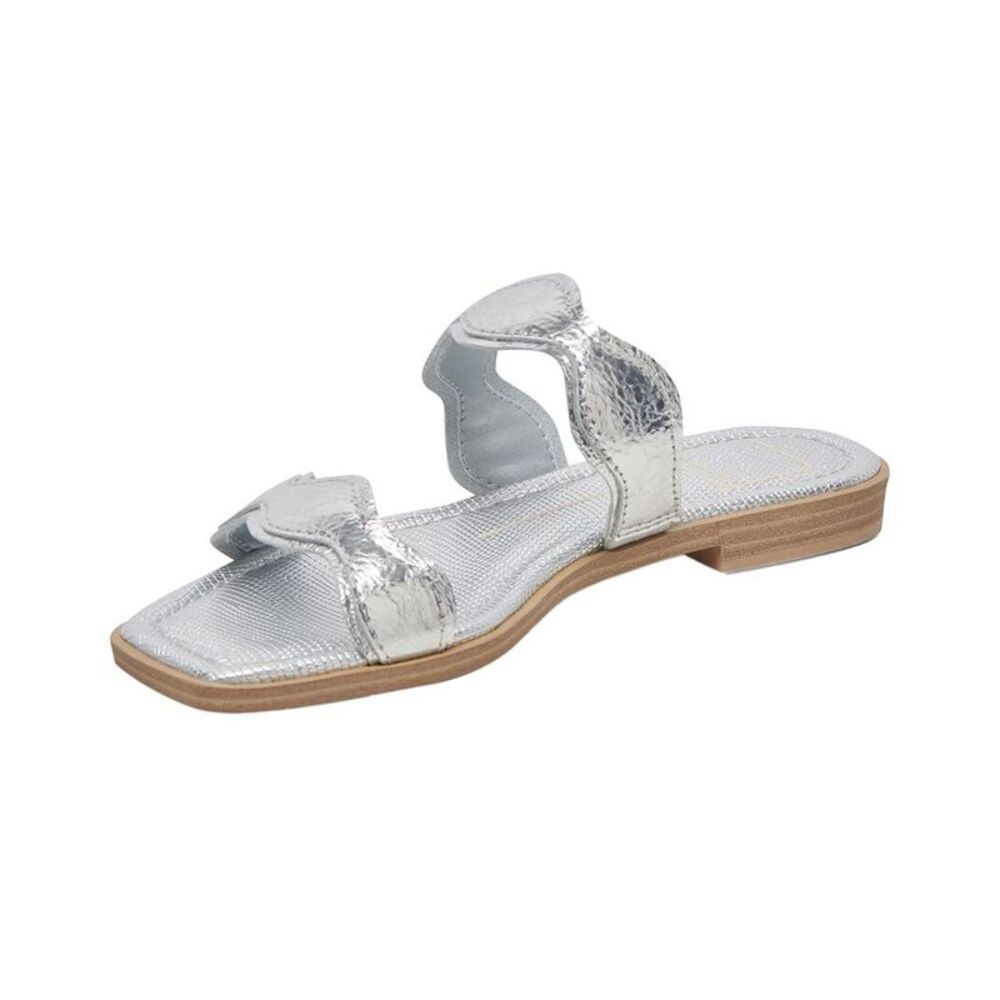 Dolce Vita Ilva Low Leather Sandal, Silver - Picture 2 of 5